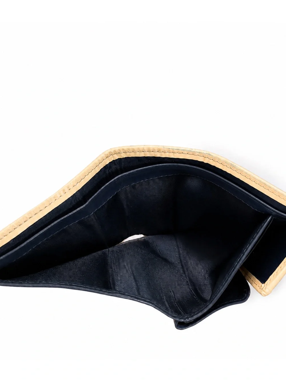 Dior Navy and Beige Monogram Canvas Wallet with Number Patch
